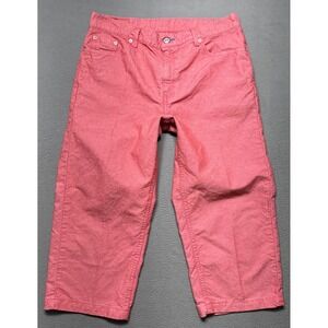 Vintage Levis 577‎ Crop Jeans Womens Sz 14 Mis Red Stone Wash Loose Straight Y2K